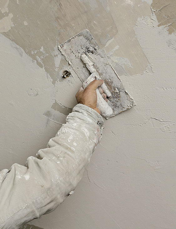 Spachtelarbeit